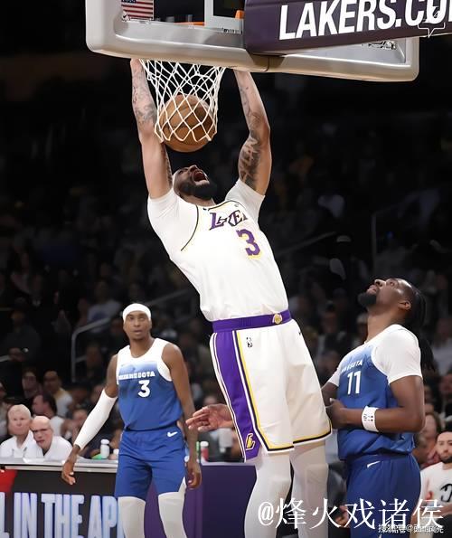 詹姆斯仅得10分，浓眉12+11，湖人负森林狼近7场输5场